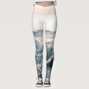 Geweldige Zee Waves Beste cadeau voor natuur lie Leggings