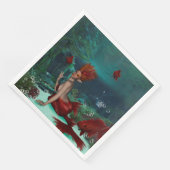 Geweldige zeemeermin servet (Hoek)