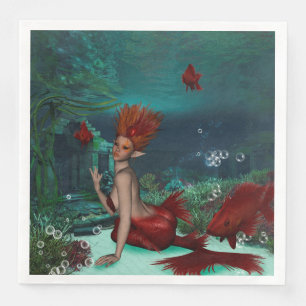 Geweldige zeemeermin servet