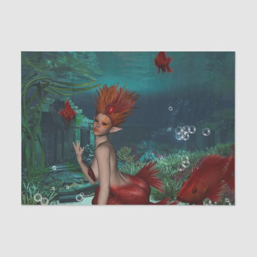 Geweldige zeemeermin tissuepapier (Voorkant)