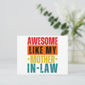 Geweldige zoals mijn schoonmoeder briefkaart (Staand voorkant)