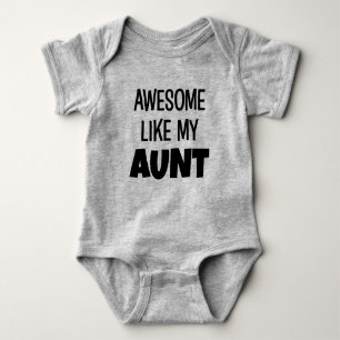Geweldige zoals mijn tante grappig baby shirt