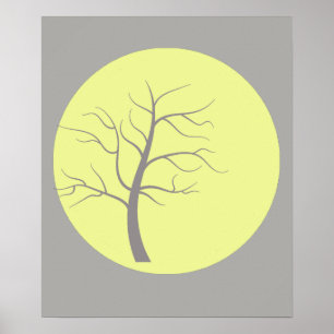 Geweldige Zonnige Boom A3 Poster