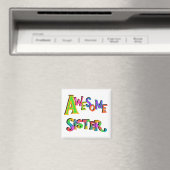 Geweldige zuster T-shirts en cadeautjes Magneet (Insitu (Vaatwasser))