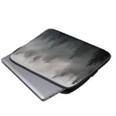 Geweldige zwarte en witte dageraad laptop sleeve (Voorkant onderkant)