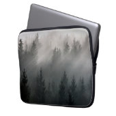 Geweldige zwarte en witte dageraad laptop sleeve (Voorkant Links)