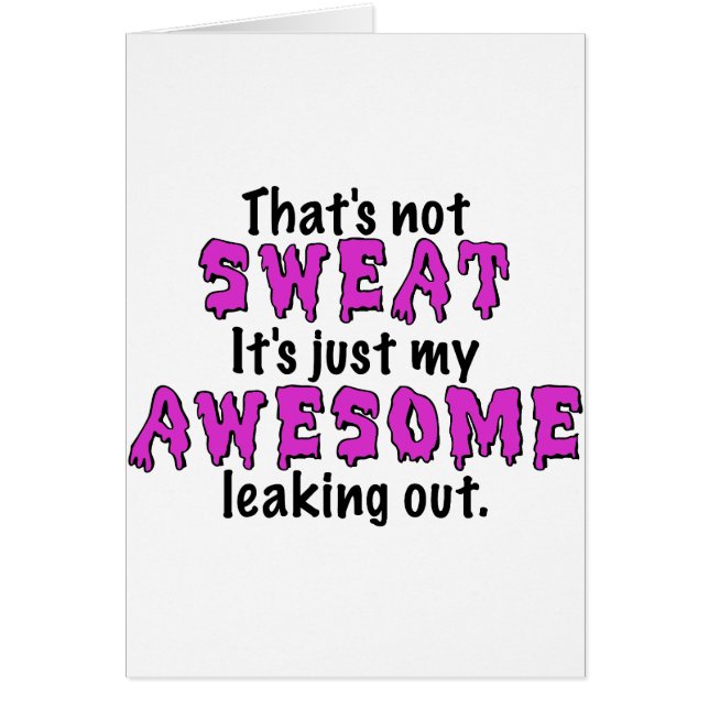 Geweldige zweet (Voorkant)