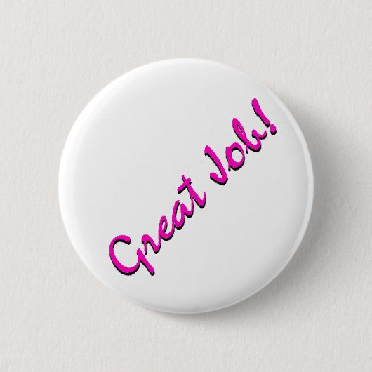 GeweldigTaak Ronde Button 5,7 Cm (Voorkant)
