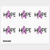 Geweldverhoop thuis ronde sticker (Vel)