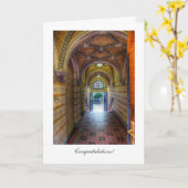 Gewelfde Ingang - Algemene Gelukwensen Kaart (Gele Bloem)