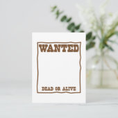 GeWENST dood of levend poster Briefkaart (Staand voorkant)