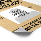 Gewenst persoonlijk of levend Poster (Hoek)