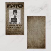 gewenst poster visitekaartje (Voorkant / Achterkant)