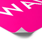 GEWENST ROZE POSTER (Hoek)