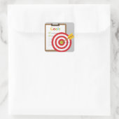 Gewenste resultaten Poster Vierkante Sticker (Tas)