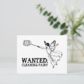 GEWENSTE schoonmaakbeurt Briefkaart (Staand voorkant)