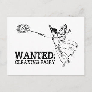 GEWENSTE schoonmaakbeurt Briefkaart