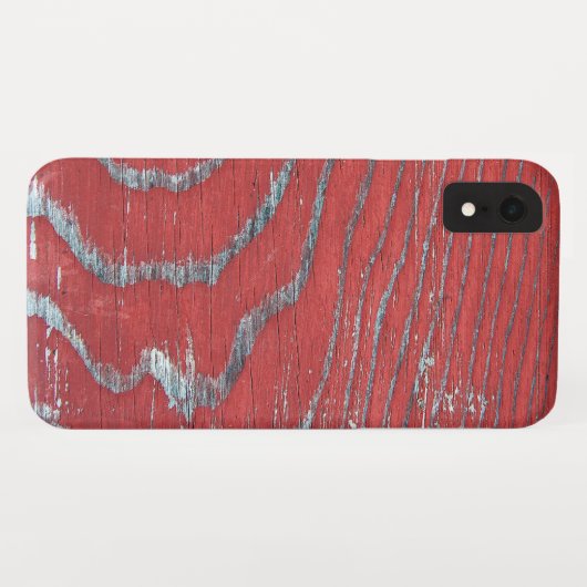 gewetherde rode verf op hout Case-Mate iPhone case (Achterkant (horizontaal))