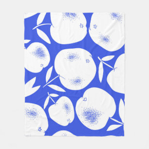 geweven Apple silhouetten: met de hand getekend pa Fleece Deken