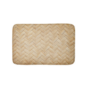 Geweven Bamboe Abstracte Textuur Achtergrond. Badmat