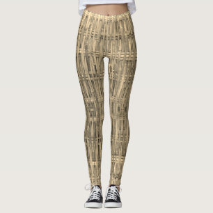 Geweven bamboe leggings