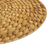 Geweven bast: getextureerde bruine authenticiteit snijplank (Hoek)