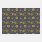 Geweven Clockwork Wrapping Paper Set (Voorkant 3)