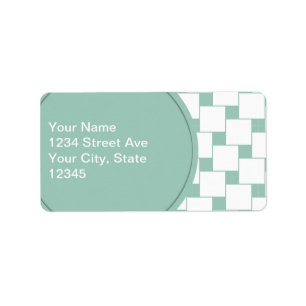 Geweven de pret regelt Groene Munt Etiket