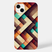 Geweven hout Abstract Case-Mate iPhone Case (Achterkant)