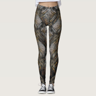 Geweven hout en metaal leggings