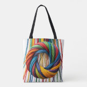 Geweven in eenheid draagtas (Achterkant)