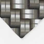 Geweven metalen patroon fleece deken (Hoek)