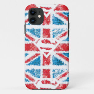 Geweven s-Schild over Vlag iPhone 11 Hoesje