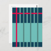 Geweven strepen 1 briefkaart (Voorkant / Achterkant)