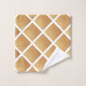 Geweven tinten van bruin bad handdoek (Wasdoekje)