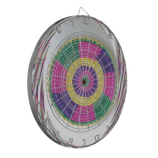 Geweven Whirl Art Print Dartbord (Voorkant Links)