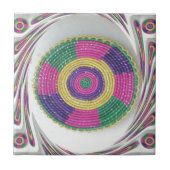 Geweven Whirl Art Print Tegeltje (Voorkant)
