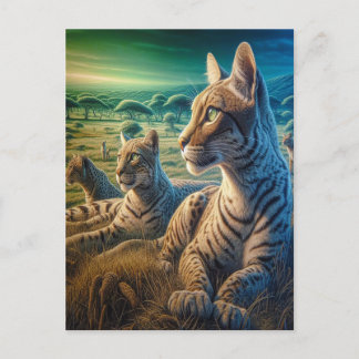 Gewichelde Metgezellen in Meadow Briefkaart