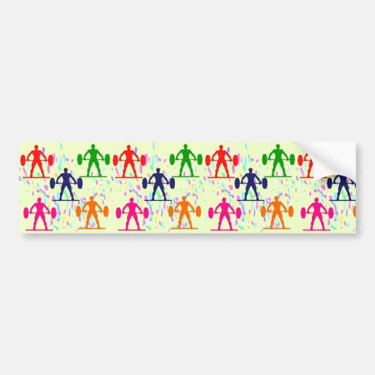 GEWICHLIFT BUMPERSTICKER (Voorkant)