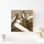 Gewicht gym Dumbbell Vierkante Klok (Huis)