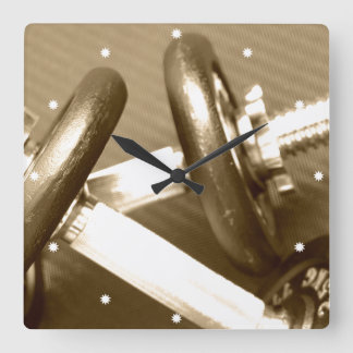 Gewicht gym Dumbbell Vierkante Klok