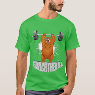 Gewicht Lichte Beer Funny Weight Lifting Bodybuild T-shirt