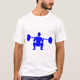 Gewicht Lifter 01 - Blauw T-shirt