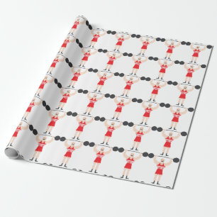 Gewicht Lifter Cadeaupapier