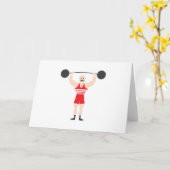 Gewicht Lifter Kaart (Gele Bloem)