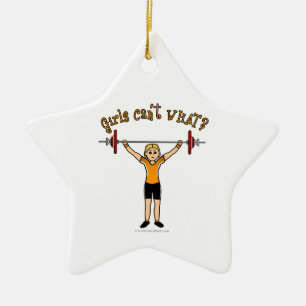 Gewicht Lifter (klonen) Keramisch Ornament