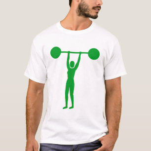 Gewicht Lifting 02 - Groen gras T-shirt