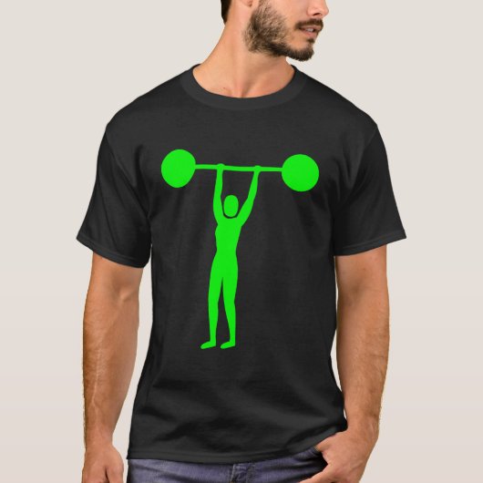 Gewicht Lifting 02 - Groen T-shirt (Voorkant)