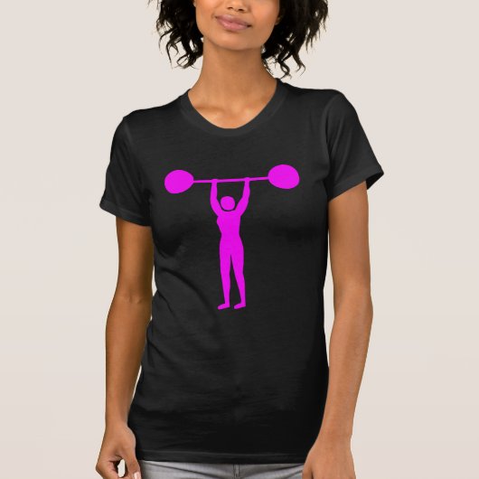 Gewicht Lifting 02 - Magenta T-shirt (Voorkant)