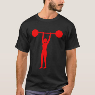 Gewicht Lifting 02 - Rood T-shirt